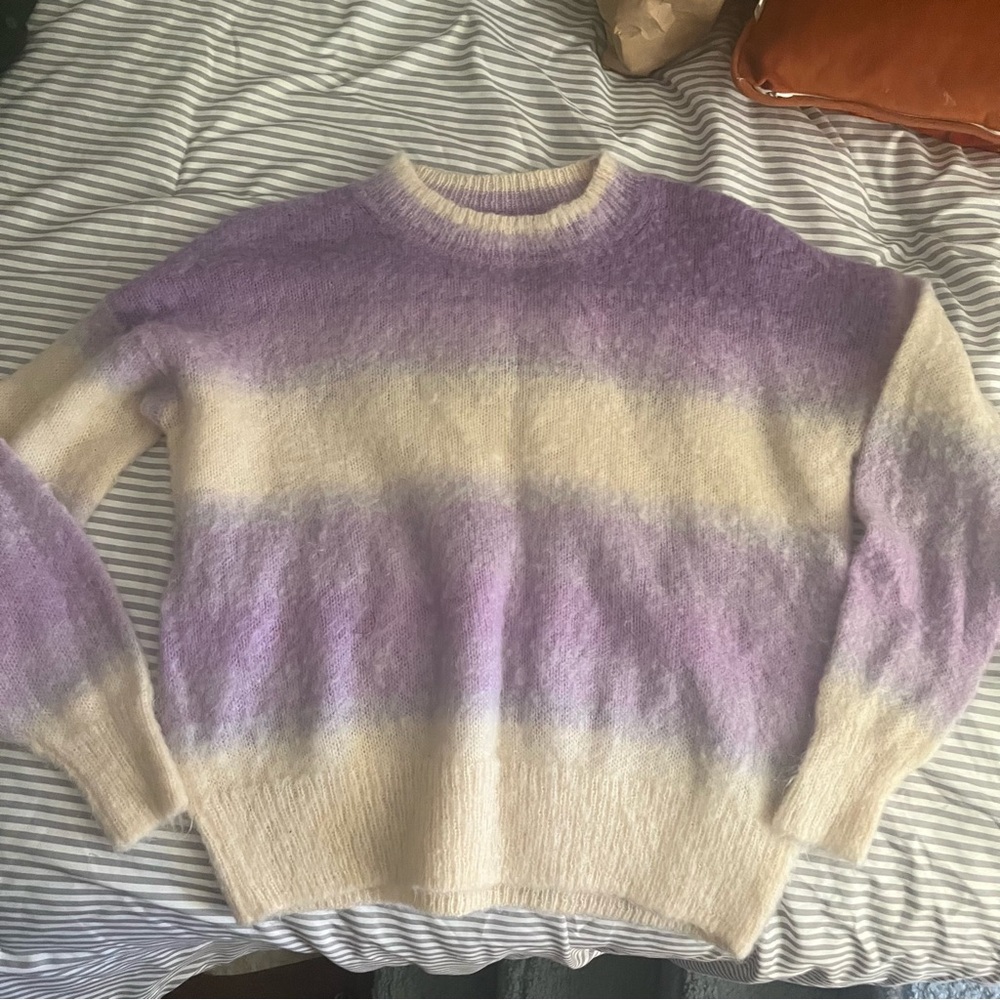 Isabel Marant Purple and Cream Sweater